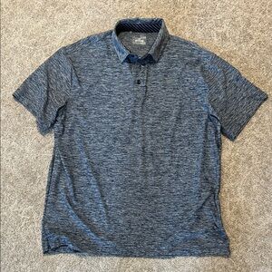 Under Armour Heathered Gray Polo Shirt